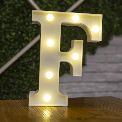 Alphabet Letter LED Lights Luminous Number Lamp Decor  Battery Night