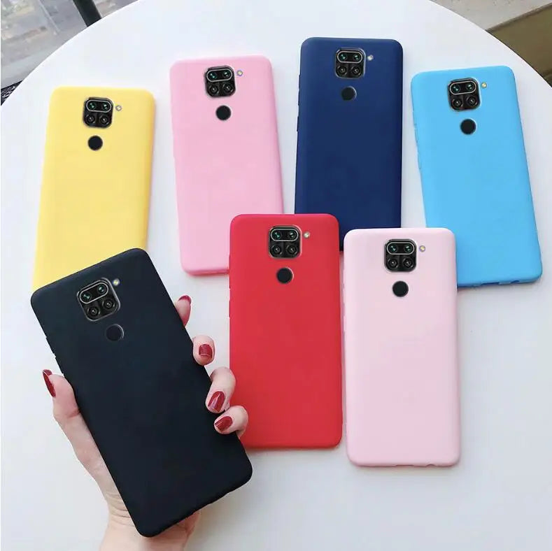 For Xiaomi Redmi Note 9 4G Bumper Coque Matte Skin Feel Case For Redmi