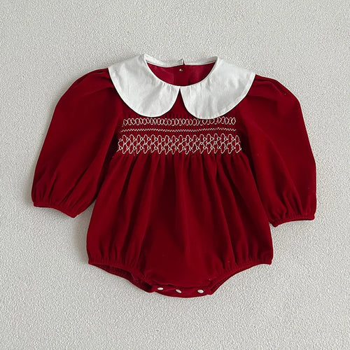 Autumn Newborn Kids Baby Girls Long Sleeve Sweet Solid Color Princess