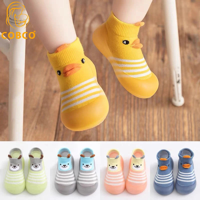 Animal Pattern Baby Floor Socks Non-slip Silicone Sole Cute Cartoon