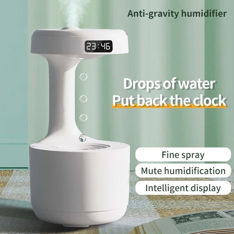 Water Droplet Air Humidifier Anti-Gravity Ultrasonic Cool Mist Maker