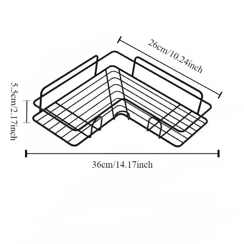 1PCS Non Perforated Bathroom, Bathroom, Triangle Shelf, Wall Mounted