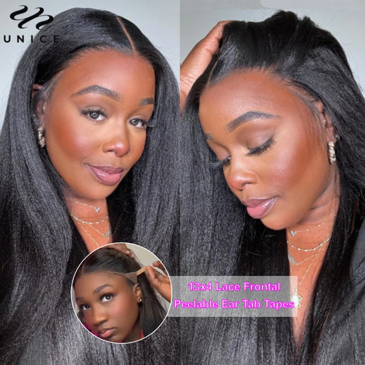 UNice Hair Pre Everything 13x4 Lace Frontal Wig Human Hair Yaki