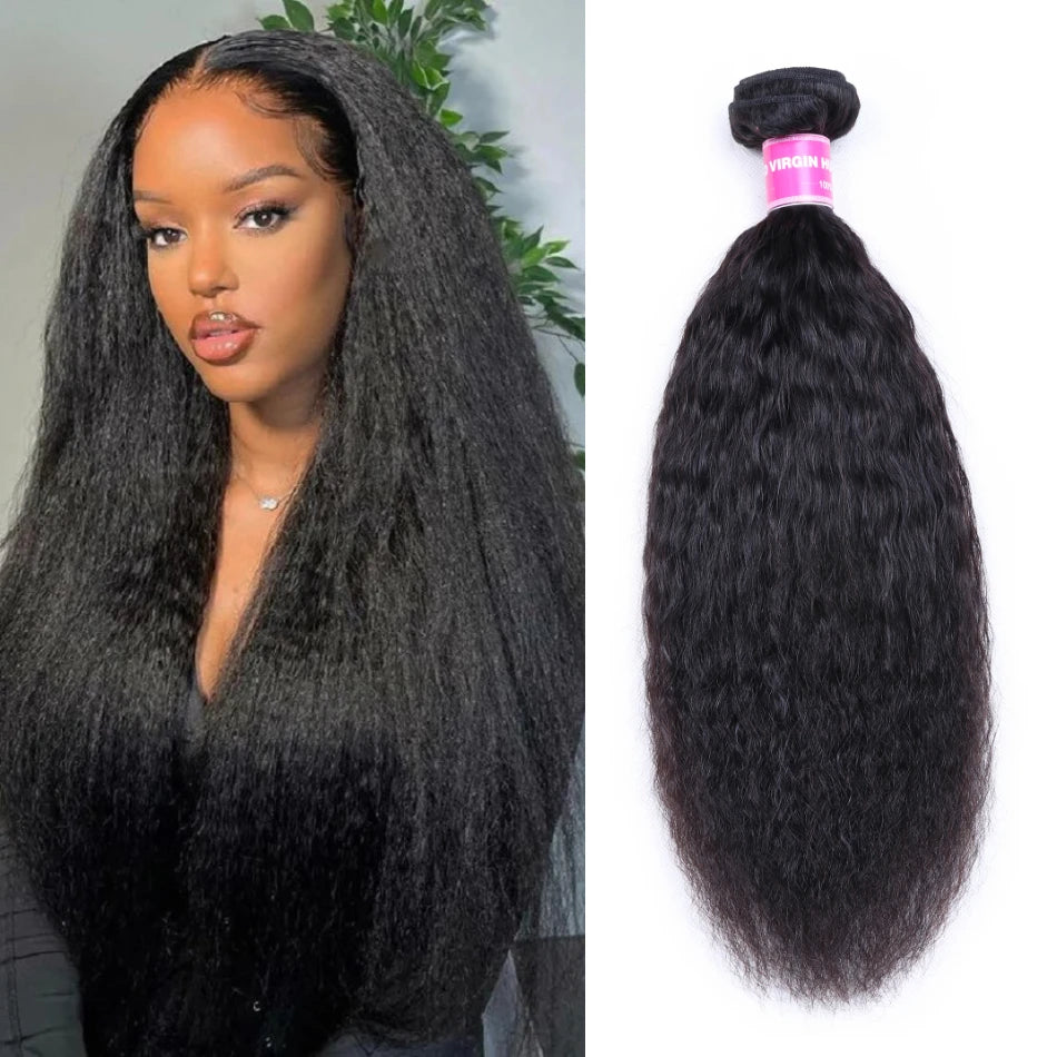 Unice Hair 1/3/4 Brazilian Affordable Kinky Straight Bundles Deal 100%