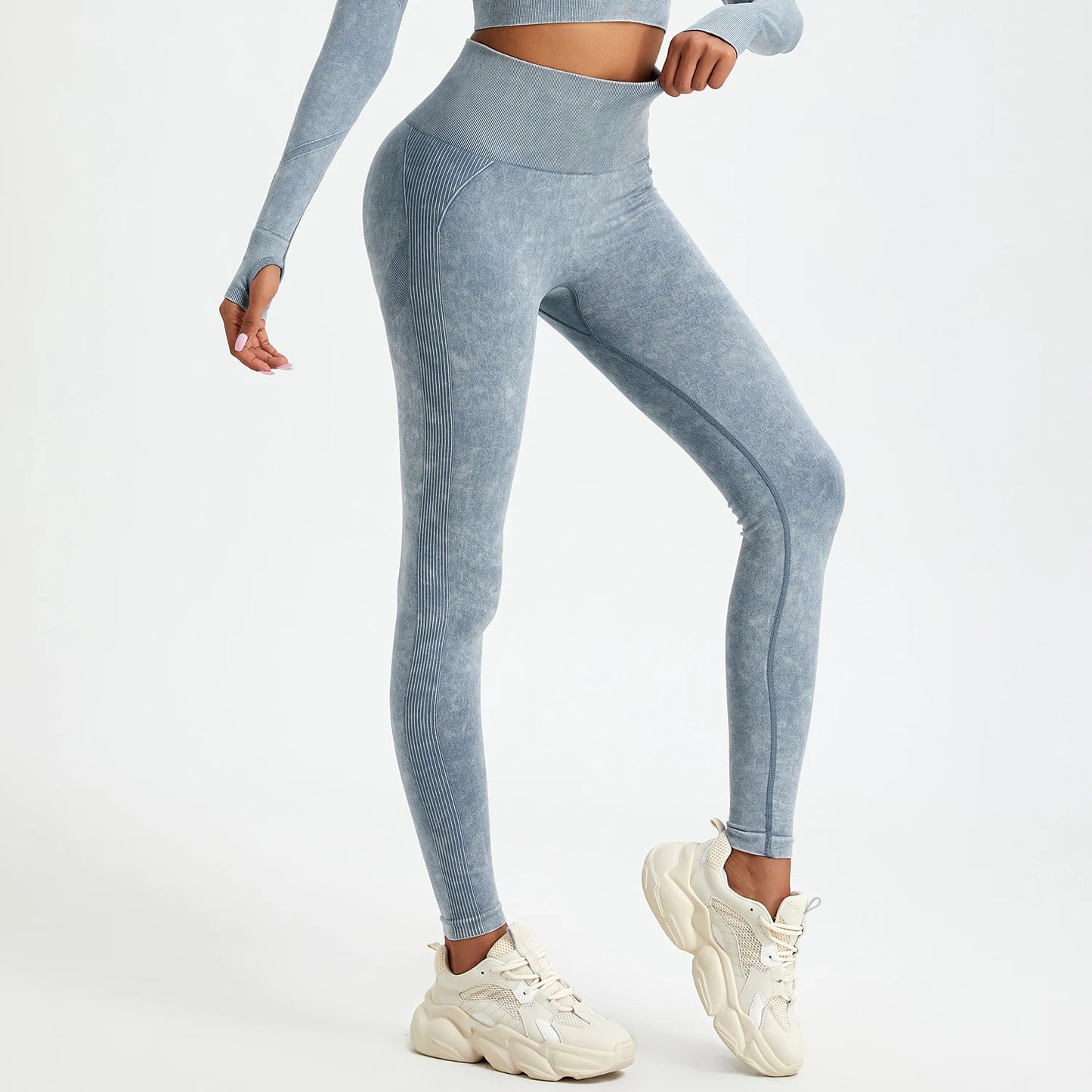 Wash Sexy Push Up Gym Leggings Women High Waist Seamless Skinny Sporty