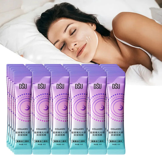 30pcs Anti Wrinkle Sleeping Facial Masks Moisturizing Firming Collagen