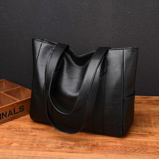 Women PU Leather Large Capacity Shoulder Bag Crossbody Hand Tote