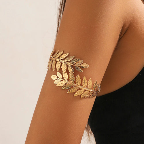 1PC Women's European and American Fashion Gold Geometric Arm Chain