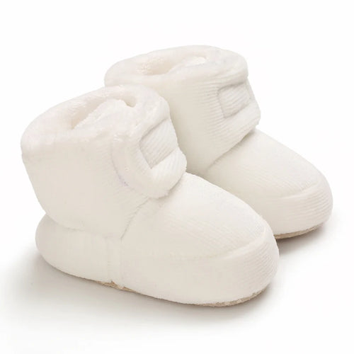 2022 Baby Autumn Winter Boots Baby Girl Boys Winter Warm Shoes Solid