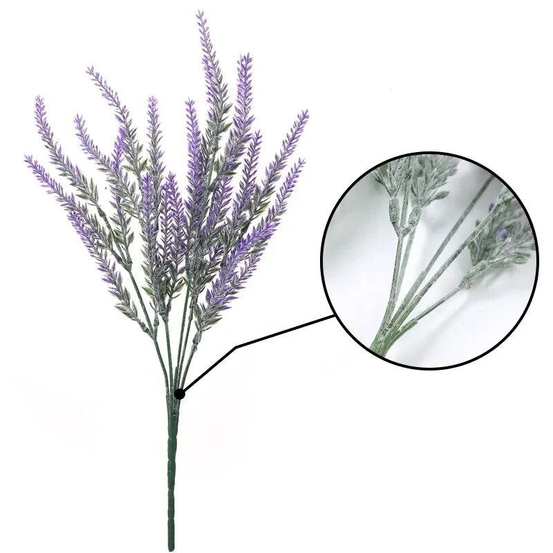 5Pcs Artificial Lavender Fake Flower Wedding Romantic Provence Decor