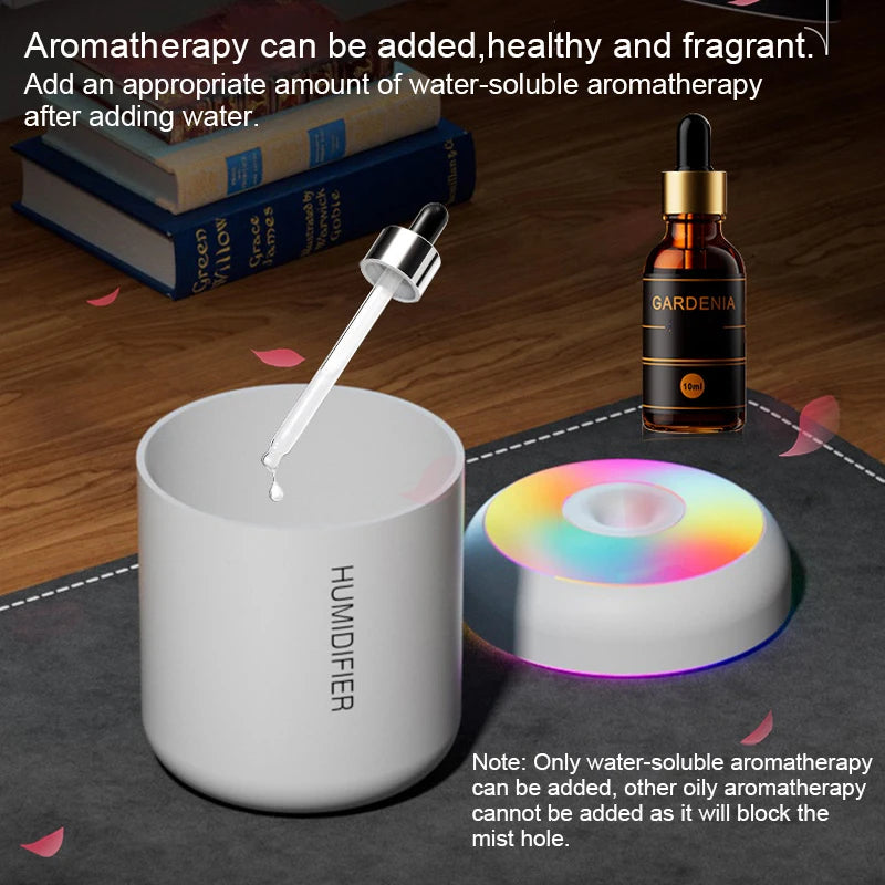 180ML Mini Air Humidifier USB Aroma Diffuser Essential Oil Purifier