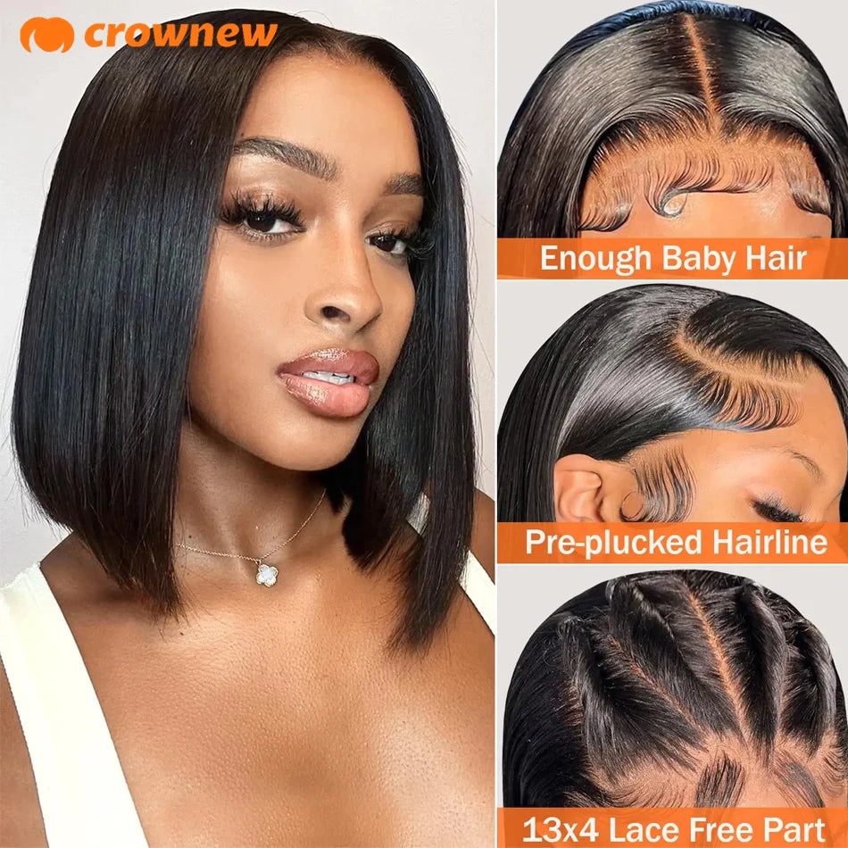 Bob Wig Human Hair Lace Front Wigs Human Hair 100% Human Hair Wigs Hd