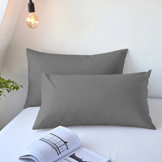 2pcs Brushed Pillowcase, Soft Breathable Pillowcase, Premium Quality