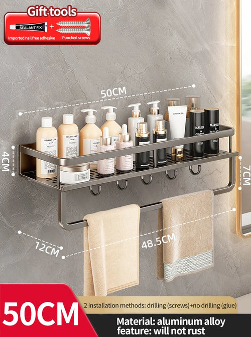 bathroom rack bathroom shelf toilet space aluminum hanging rack