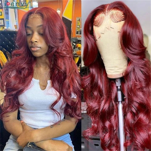 Body Wave Lace Front Wig Highlight Ash Blonde Lace Frontal Synthetic