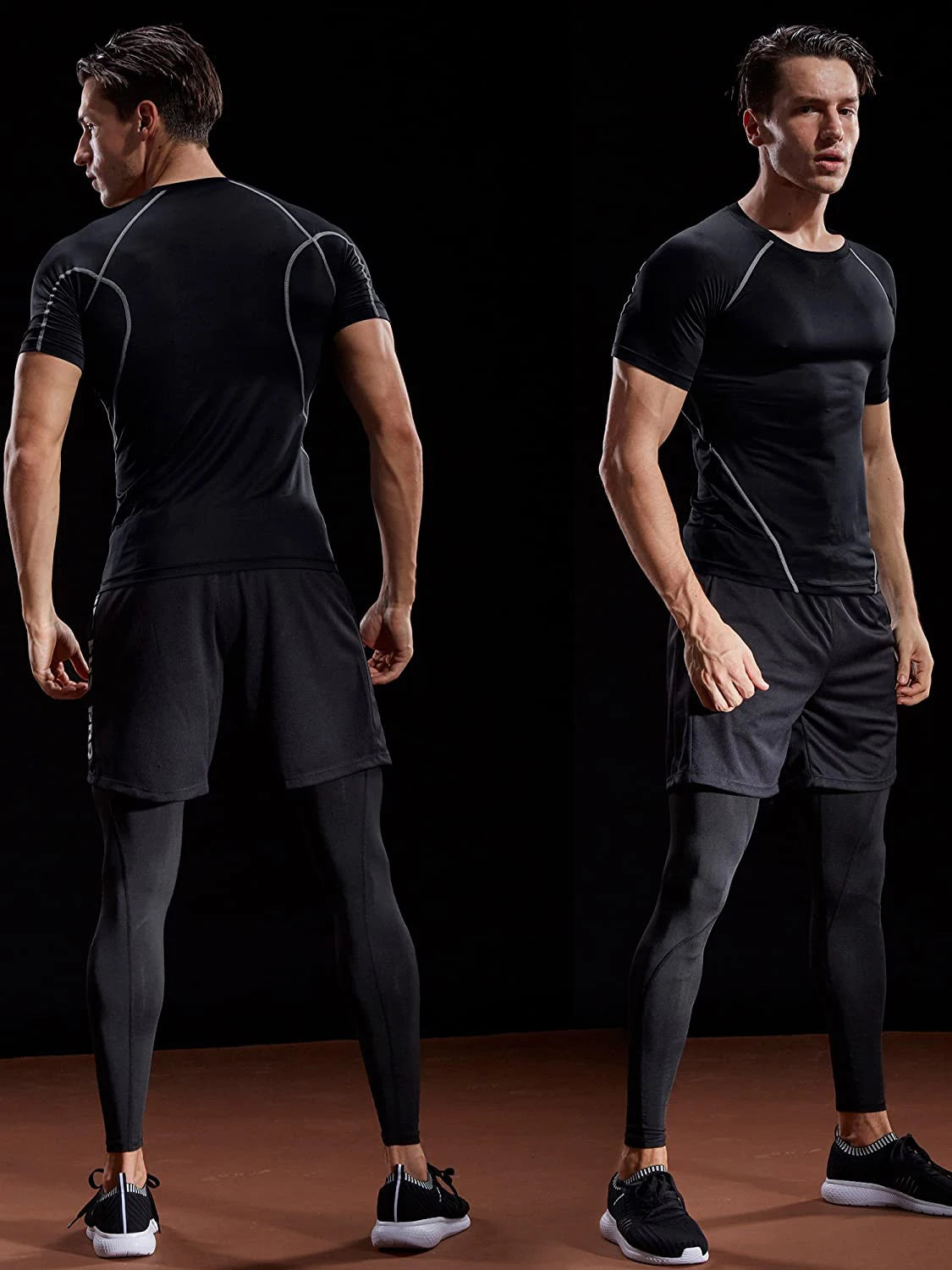 2024 Compression T Shirt Men Summer Sportswear Running T-shirt Elastic