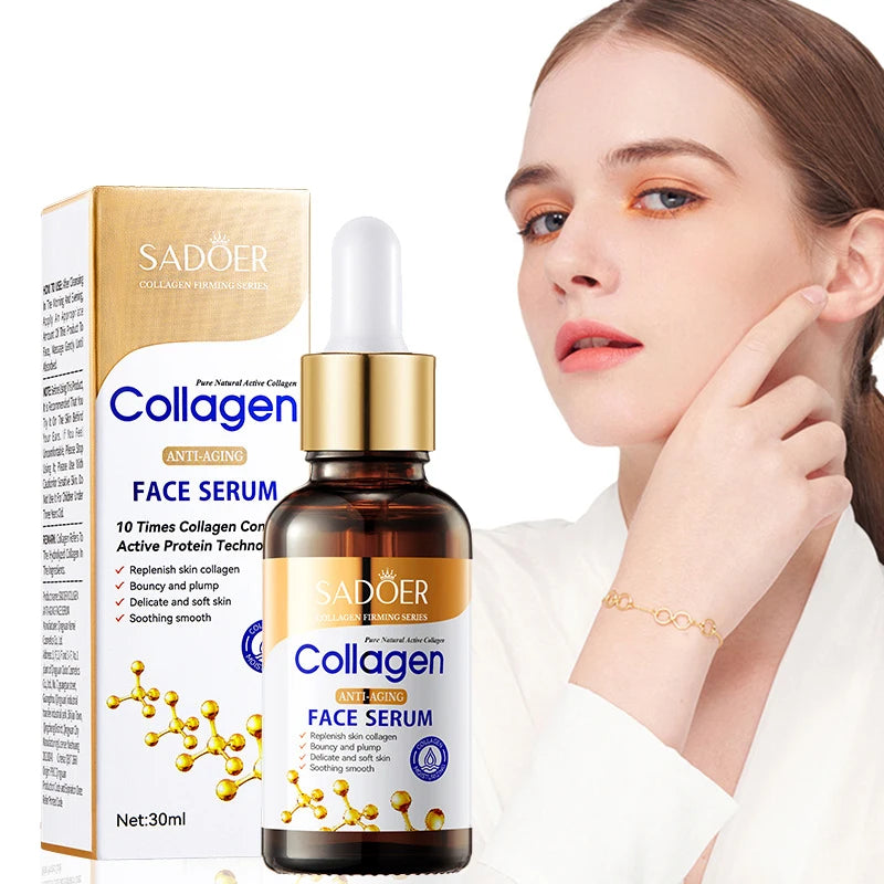 3pcs Collagen Face Serum skincare Facial Essence Liquid Firming