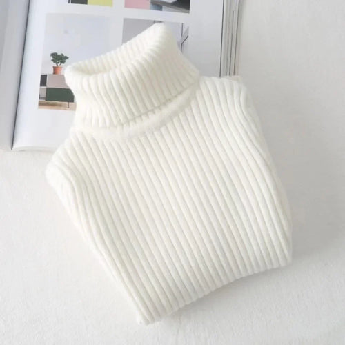 2024 New Sweater Kids Sweaters Autumn Girls Turtleneck Sweaters 1-9Yrs