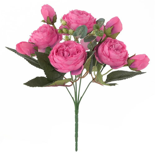 30CM Fake Roses Silk Peony Artificial Flowers Cheap New Year's