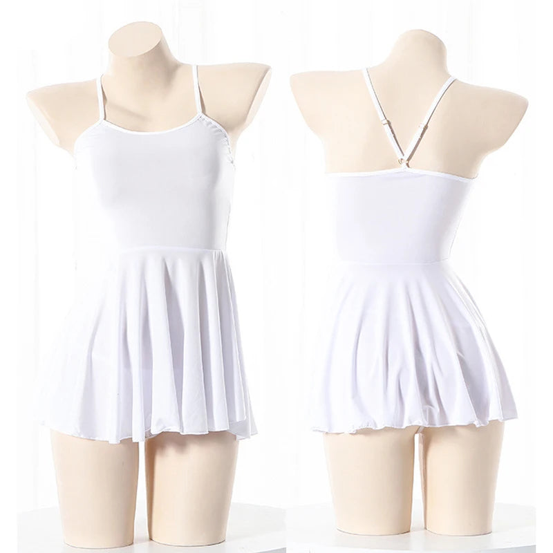 AniLV Summer Pool Party Anime Girl Student Swimsuit Dress Cosplay