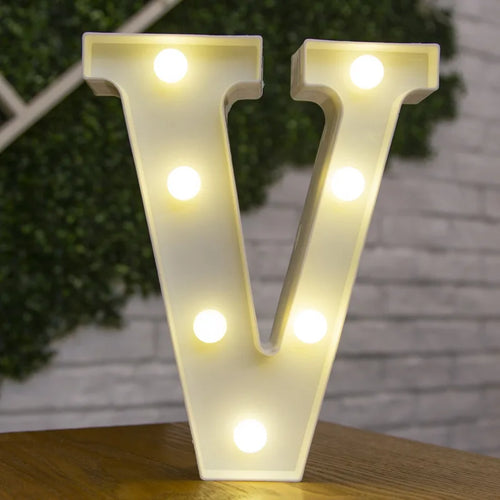 Alphabet Letter LED Lights Luminous Number Lamp Decor  Battery Night