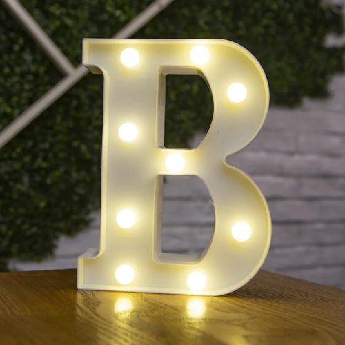 Alphabet Letter LED Lights Luminous Number Lamp Decor  Battery Night