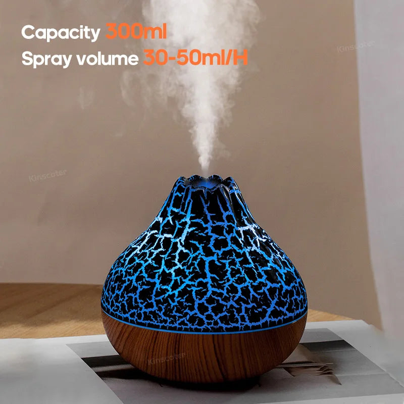 300ml Volcano Air Humidifier Desktop Electric USB Humidificadore Water