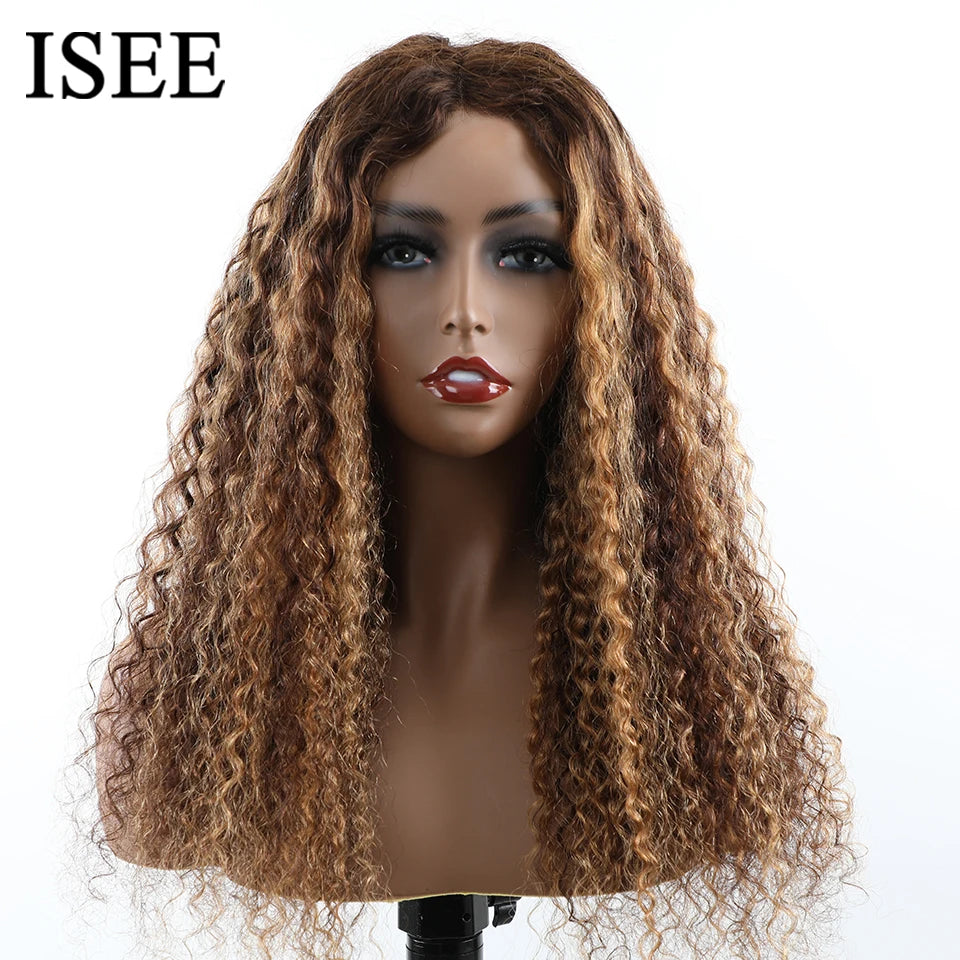 Wear Go Wig ISEE HAIR 4/27 Highlights Mongolian Water Wave Lace Front