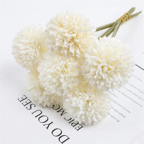 3/6Pc Hydrangea Artificial Flowers Bouquet Boho Home Bedroom Decor