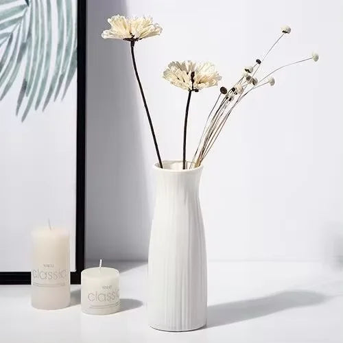 1pc Nordic Plastic Vase Simple Small Fresh Flower Pot Storage Bottle