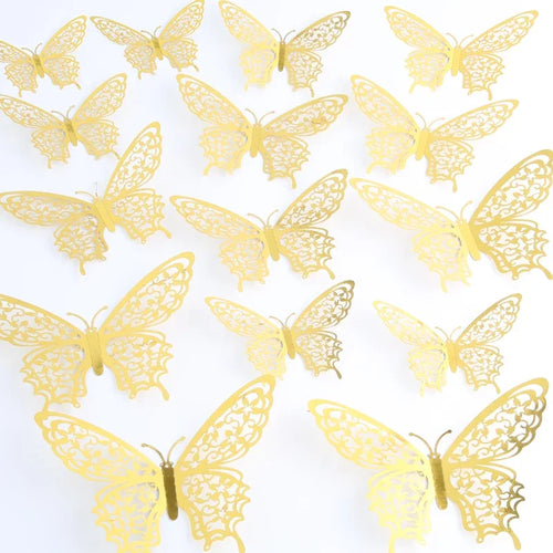 3D Butterfly Decorations Butterfly Stickers Wall Decor Party Birthday