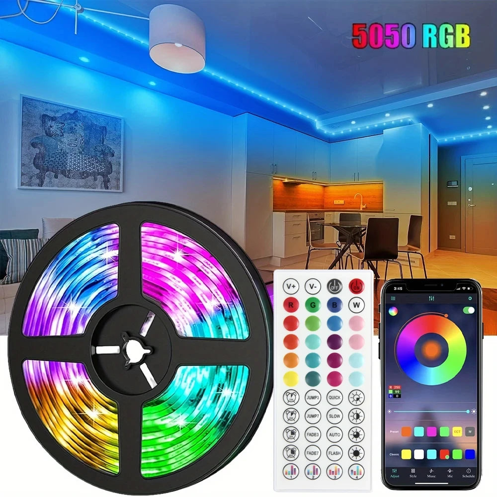 1-30 Meters Led Strips Light Rgb 5050 Smart Bluetooth  Usb Ribbon