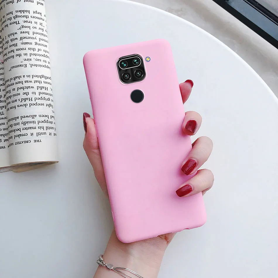 For Xiaomi Redmi Note 9 4G Bumper Coque Matte Skin Feel Case For Redmi