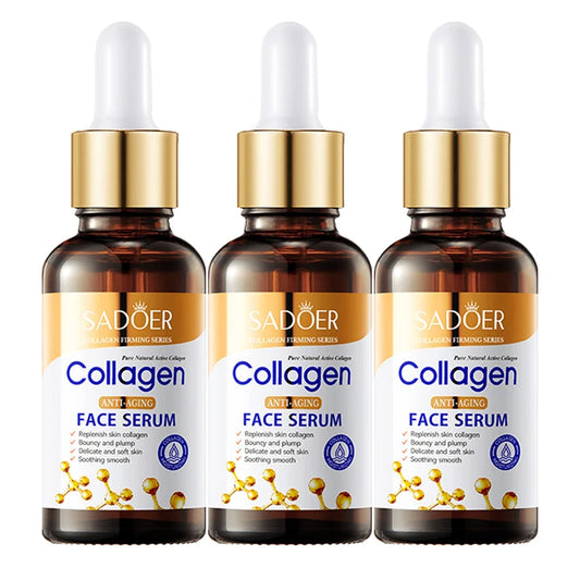 3pcs Collagen Face Serum skincare Facial Essence Liquid Firming