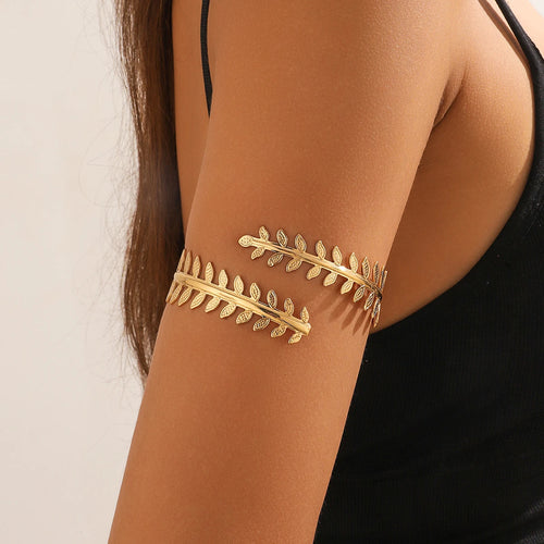 1PC Women's European and American Fashion Gold Geometric Arm Chain