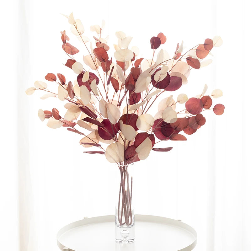 Tenvity Artificial Plant Eucalyptus Branch Wedding Vase for Hotel