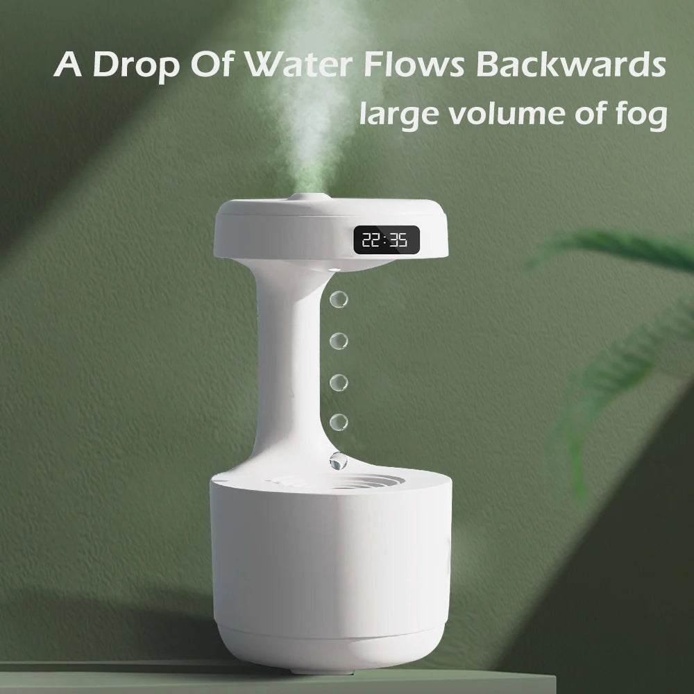 Water Droplet Air Humidifier Anti-Gravity Ultrasonic Cool Mist Maker