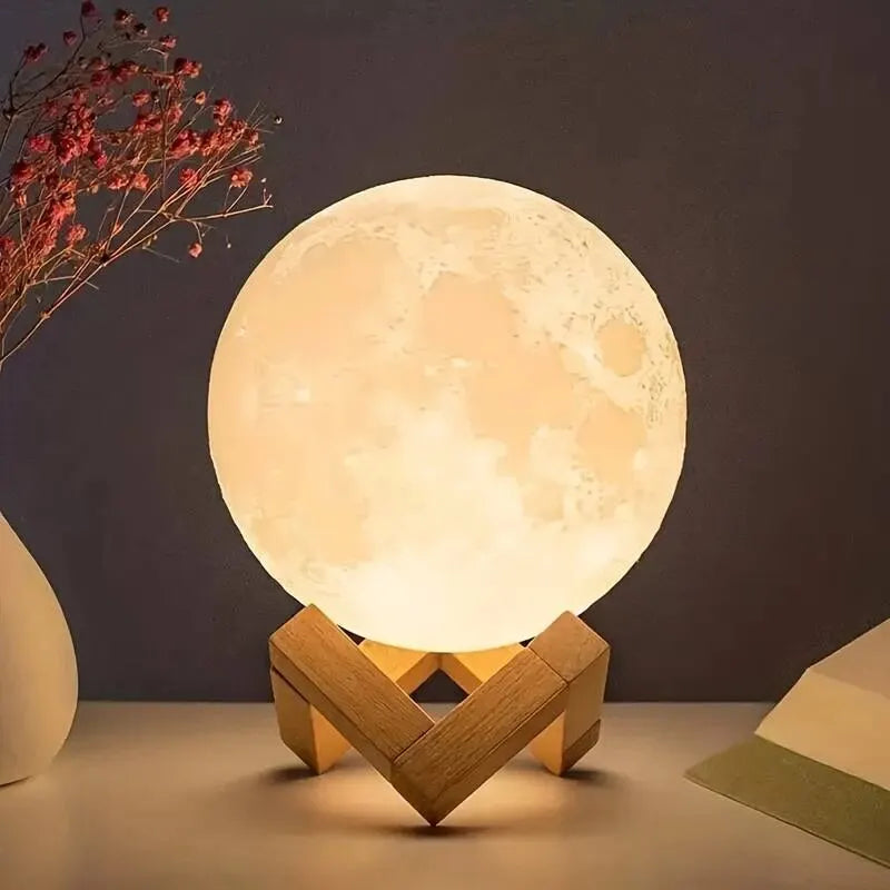 8 cm DIY Planet Lamp Moon Galaxy Night Light Art Painting Graffiti