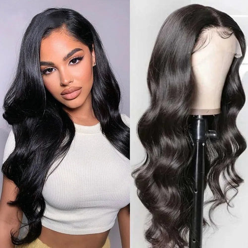 Body Wave Lace Front Wig Highlight Ash Blonde Lace Frontal Synthetic