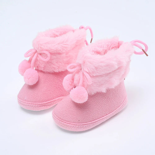 Winter Snow Baby Boots Newborn Warm Booties Soft Sole First Walkers