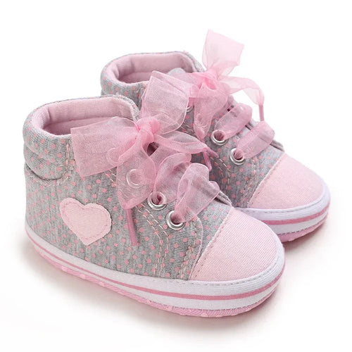 Best-selling Newborn Baby Infant Wearable Toddler Girls Canvas Shoes