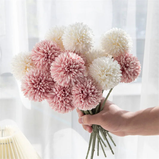 3/6Pc Hydrangea Artificial Flowers Bouquet Boho Home Bedroom Decor