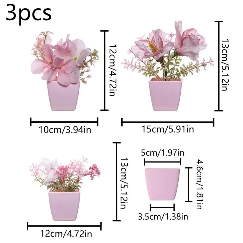 2024 Artificial Flower Potted Plant, Used Year-Round For Home,