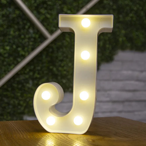 Alphabet Letter LED Lights Luminous Number Lamp Decor  Battery Night