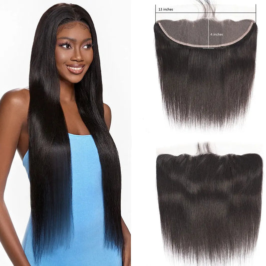 13x4 Lace frontal Human Hair Straight Human Hair Lace Frontal