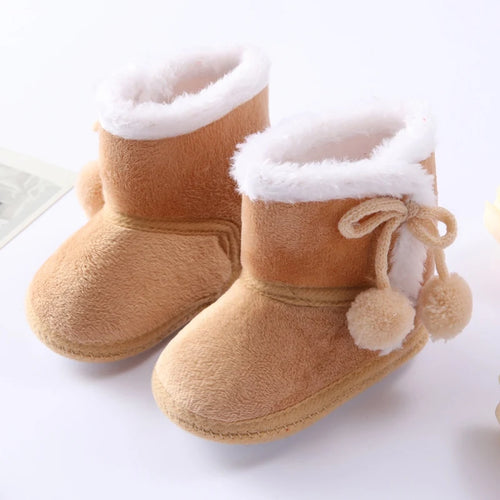 Winter Snow Baby Boots Newborn Warm Booties Soft Sole First Walkers