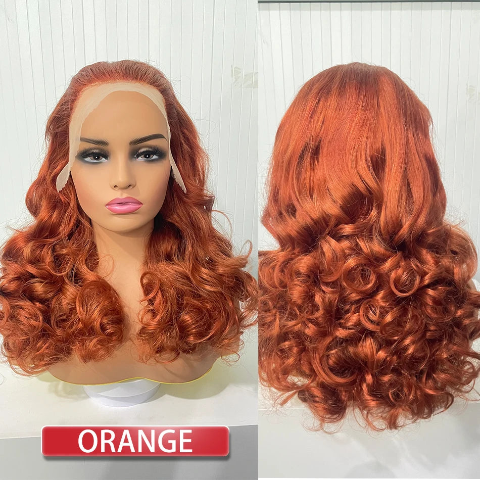 100% Malaysia Hair Bouncy Curly Wigs 250 Density Ombre Double Drawn