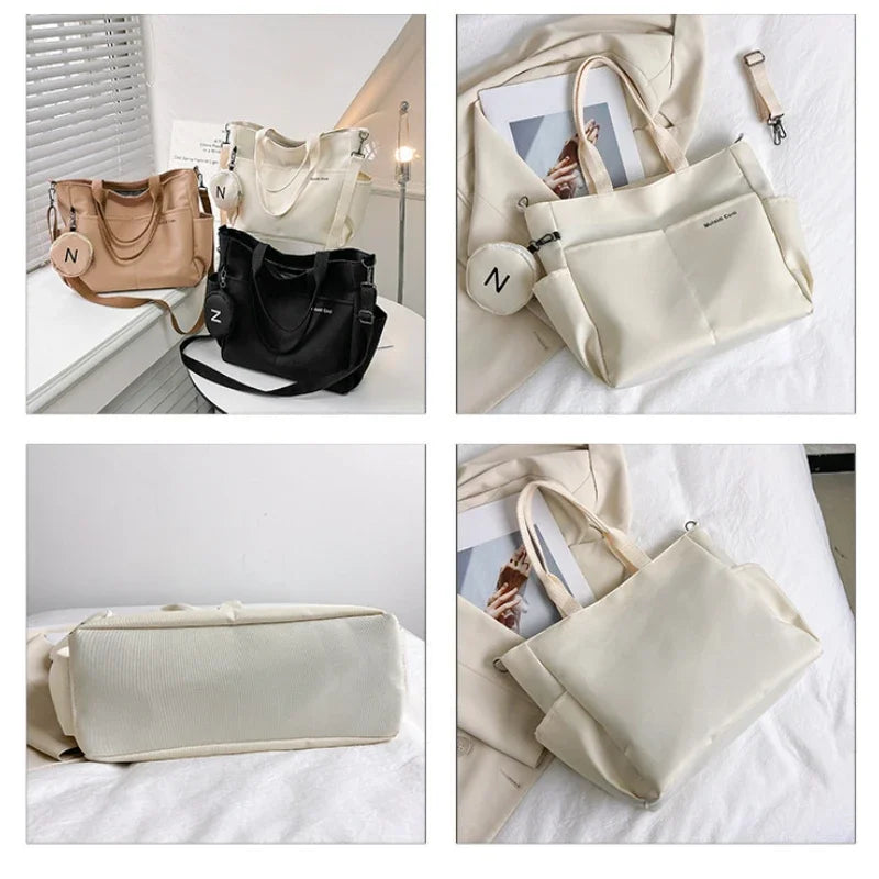 Women Shoulder Crossbody Bag Japanese Canvas Tote Messenger Bag for