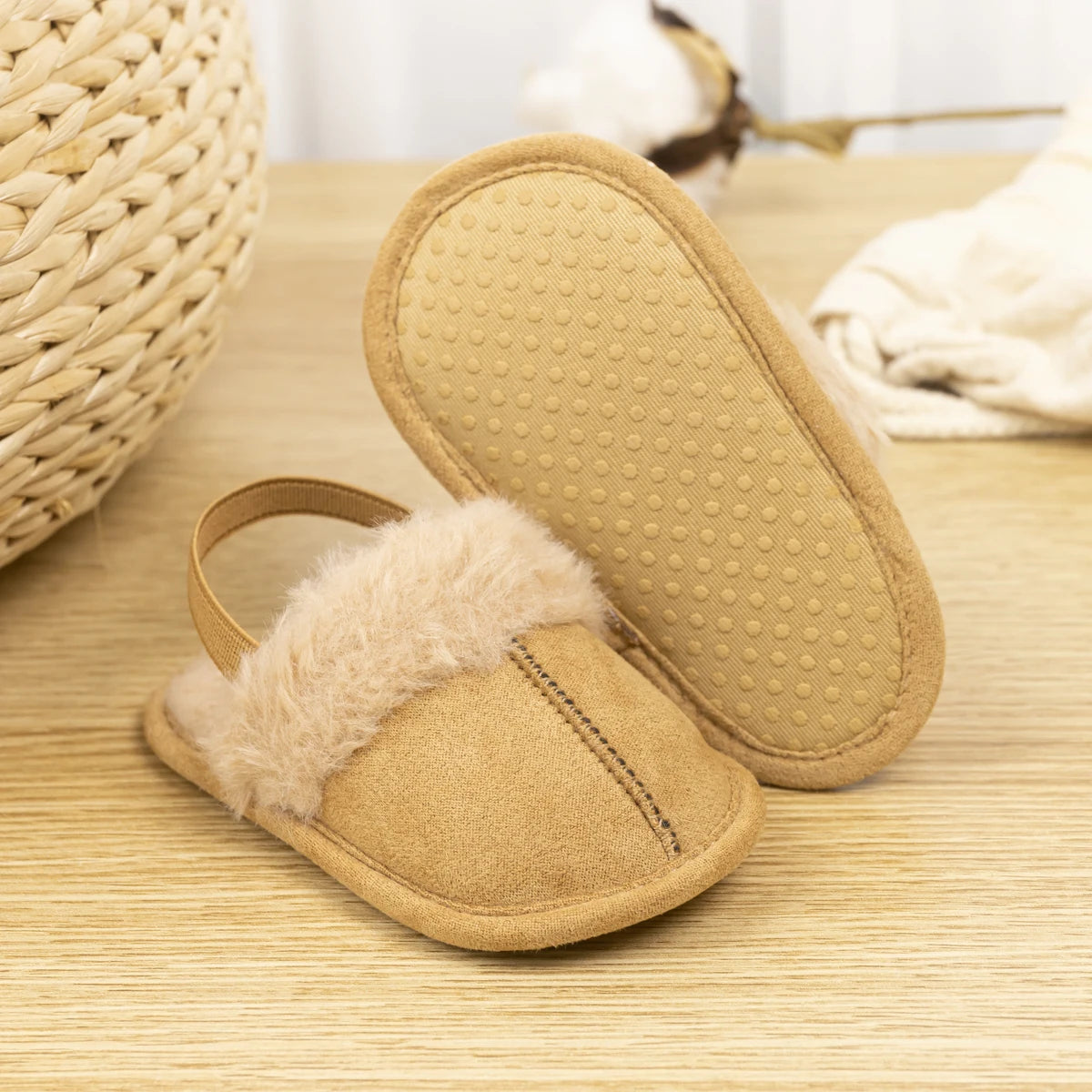 Winter Best Selling Baby Sandals Boys Girls Plush Elastic Casual Baby