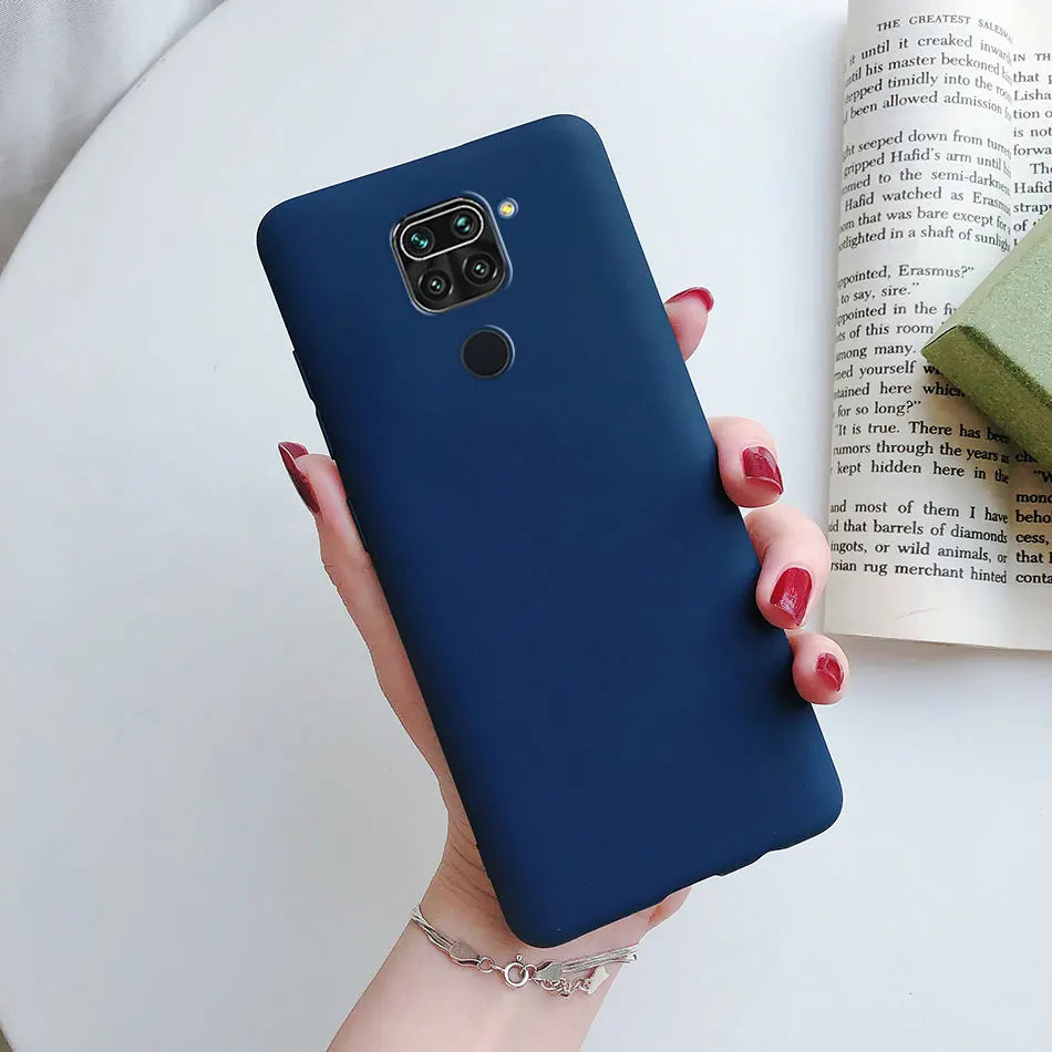 For Xiaomi Redmi Note 9 4G Bumper Coque Matte Skin Feel Case For Redmi